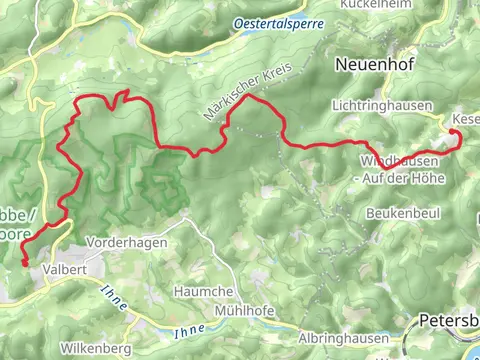 Valbert to Windhausen Walk via Wolfsbruch