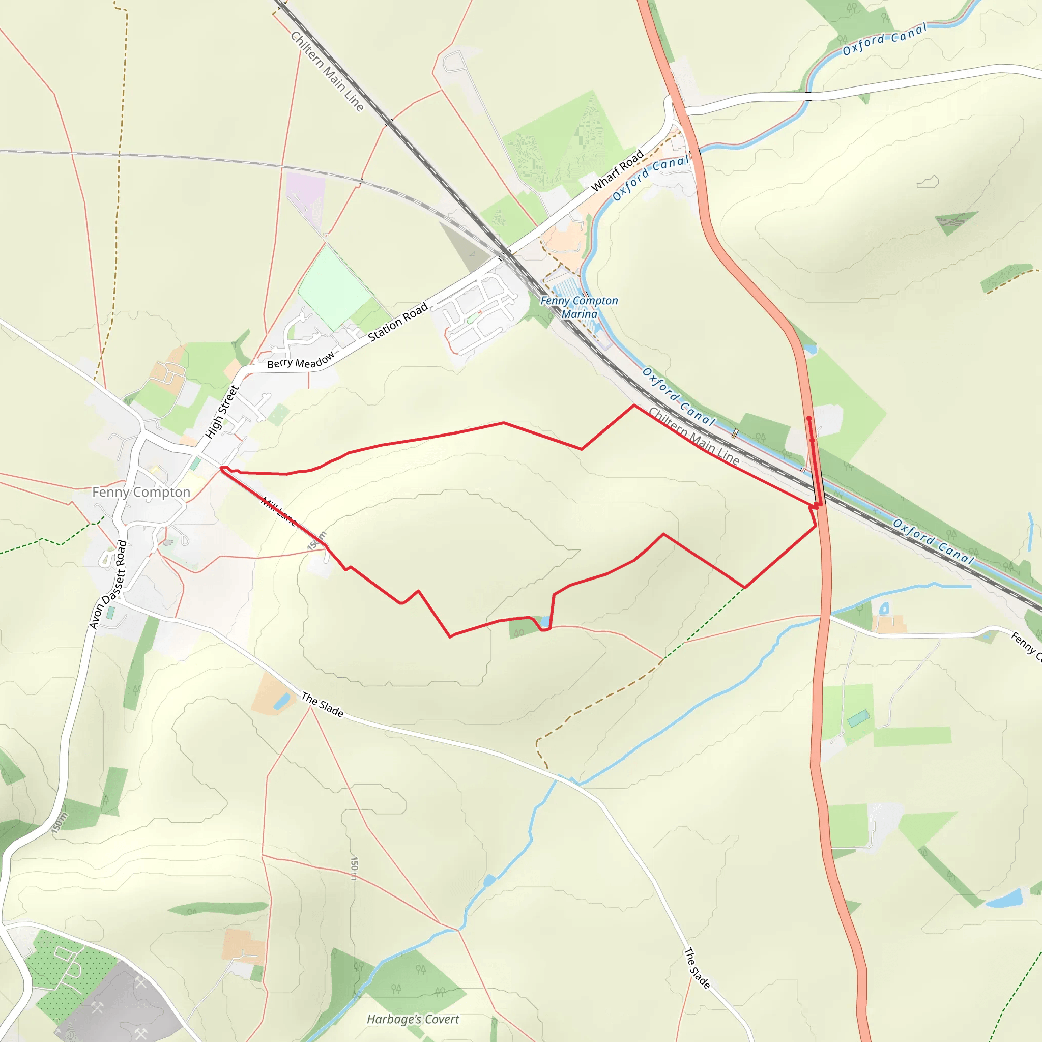 Mill Hill Loop mobile static map