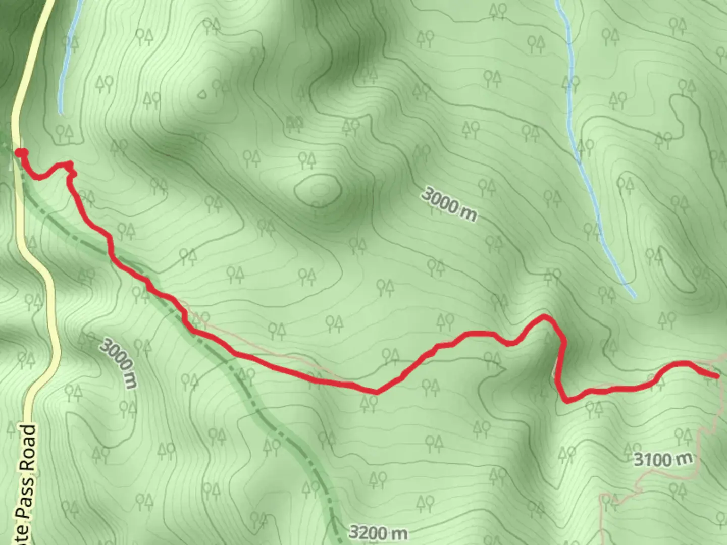 An image depicting the trail Ute Pass Trail and its surrounding area.