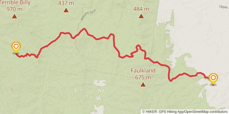 Tops to Myall Heritage Trail stage 5 Map