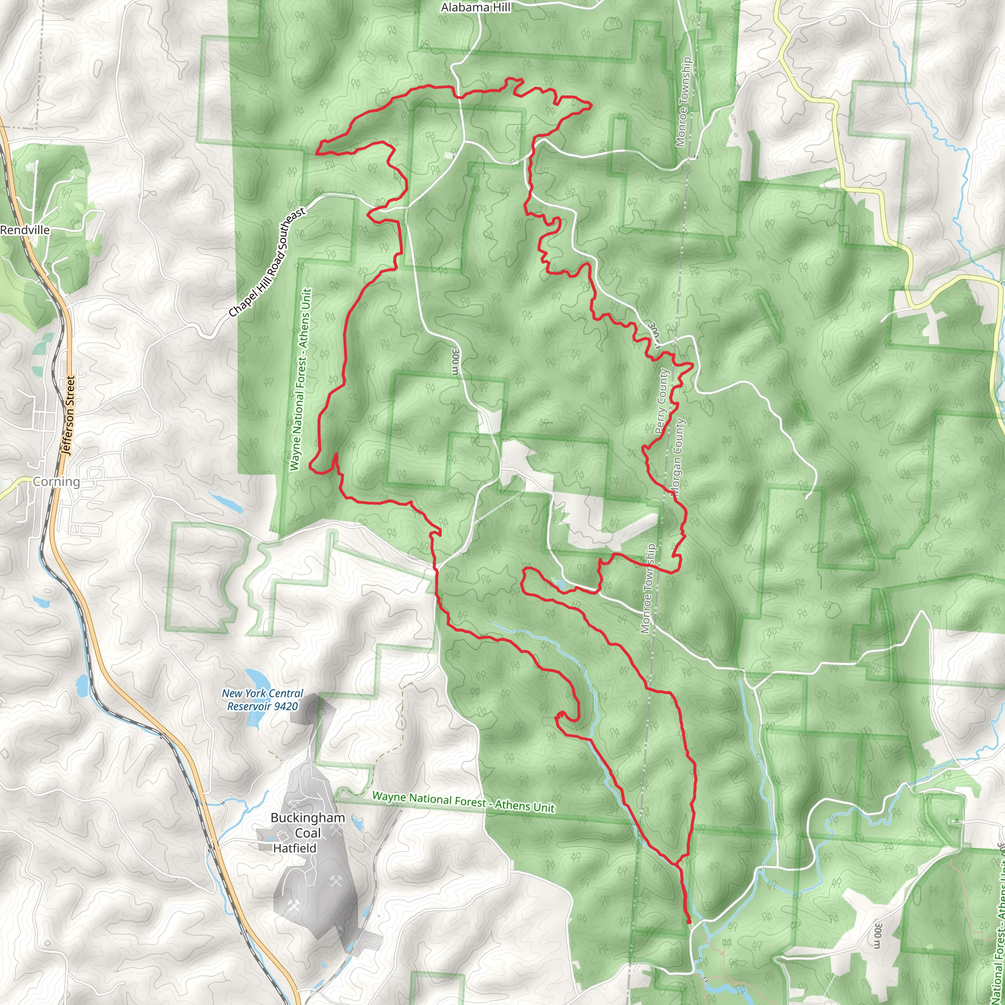 Wildcat Hollow Loop Trail mobile static map