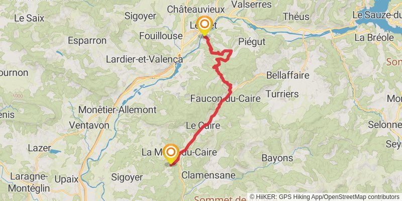 Via Domitia stage 11 Map