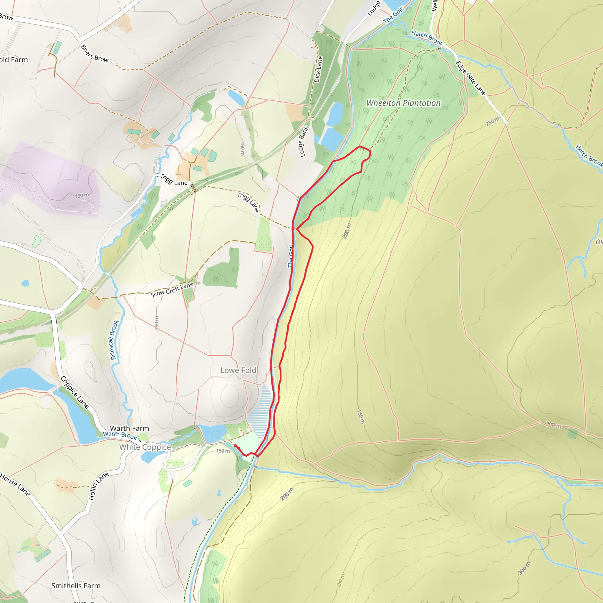 The Goit Streamside Walk mobile static map
