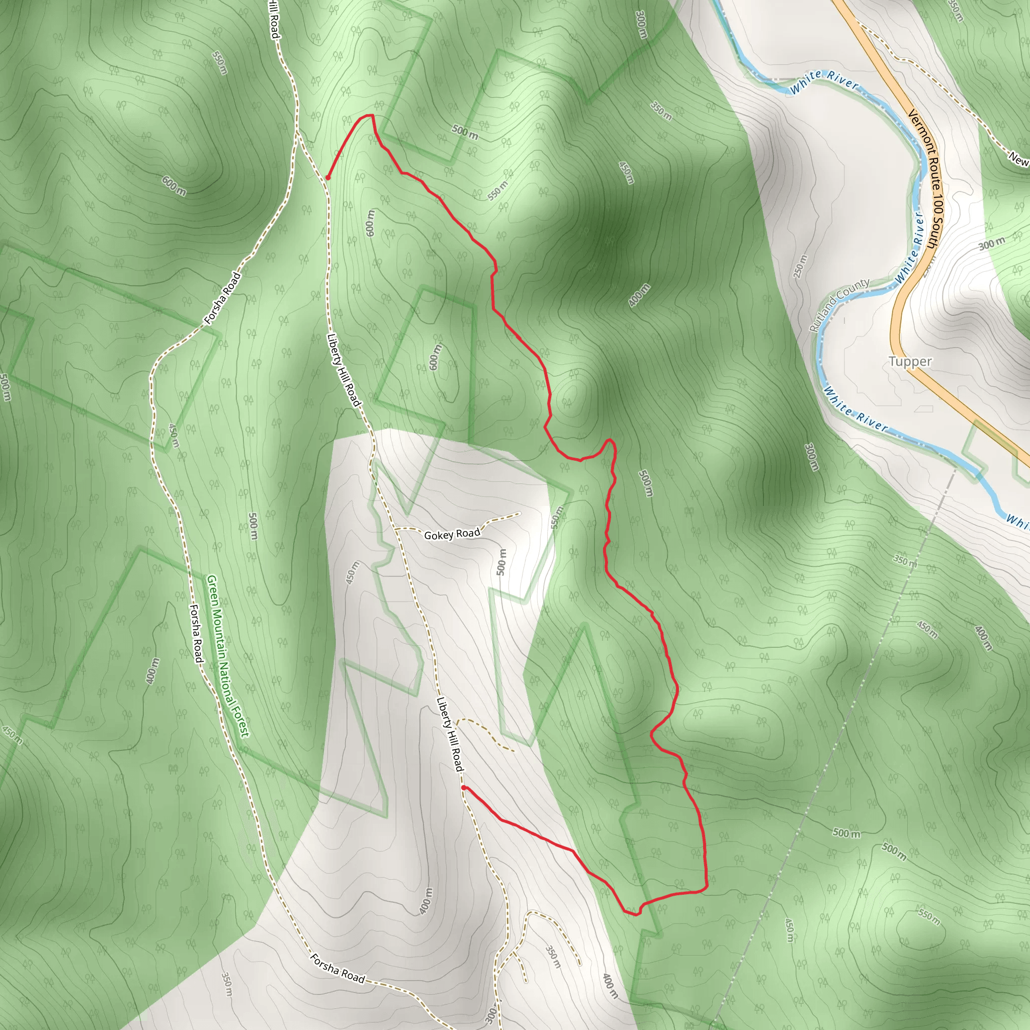 Contest Trail mobile static map