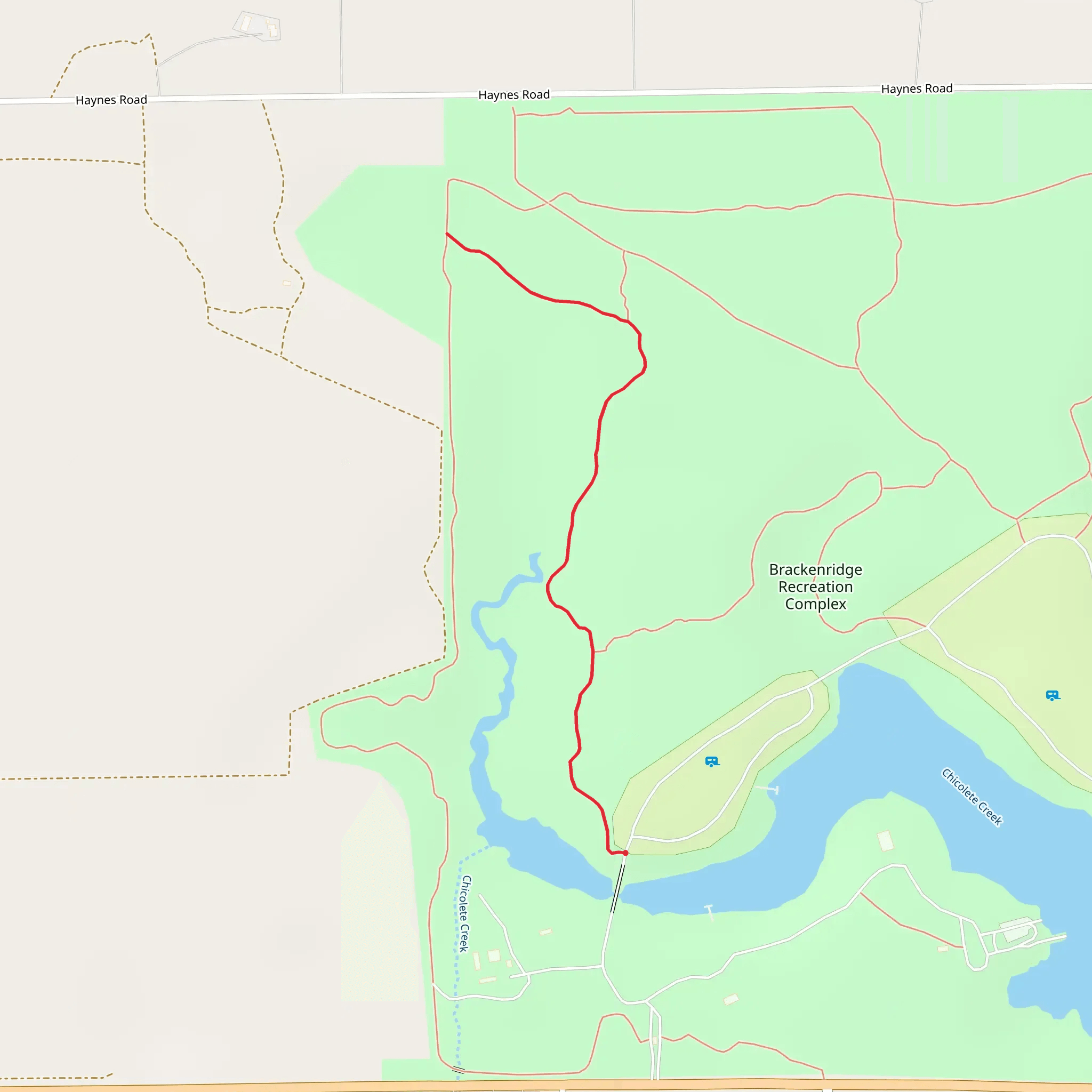 Brackenridge Recreation Complex West Walk mobile static map