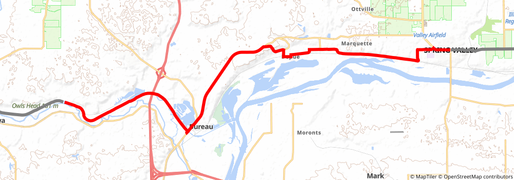 American Discovery Trail North Route - Illinois stage 9 Map
