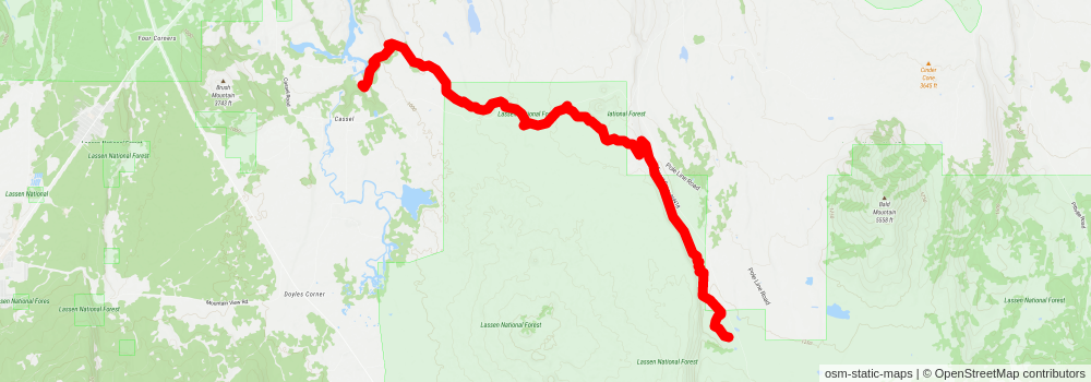 American Perimeter Trail - California Primary stage 29 Map