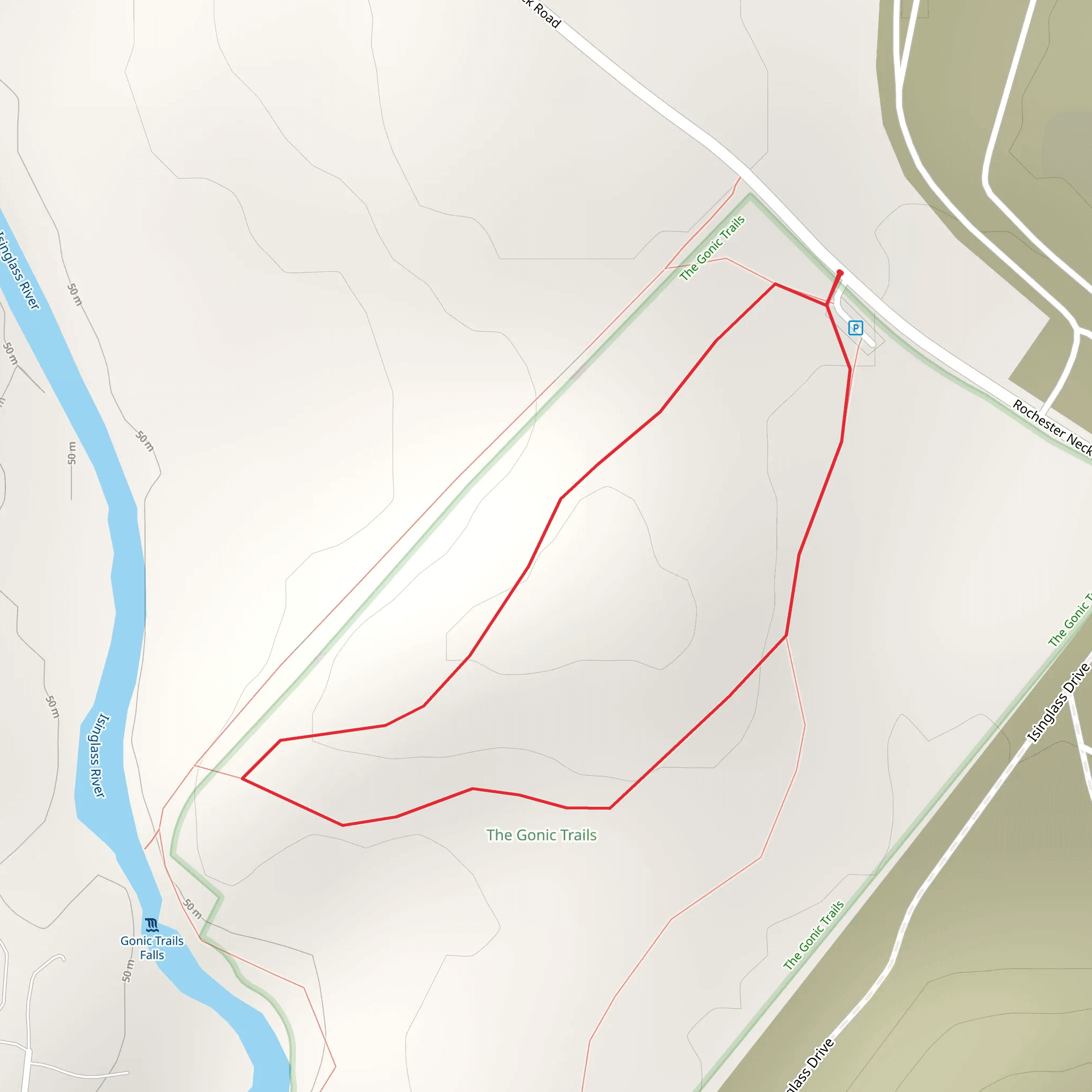 Isinglass River View Loop mobile static map