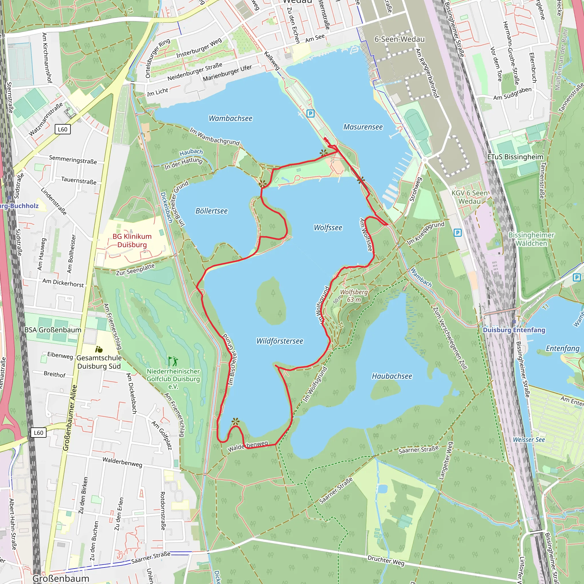 Wolfssee Loop mobile static map