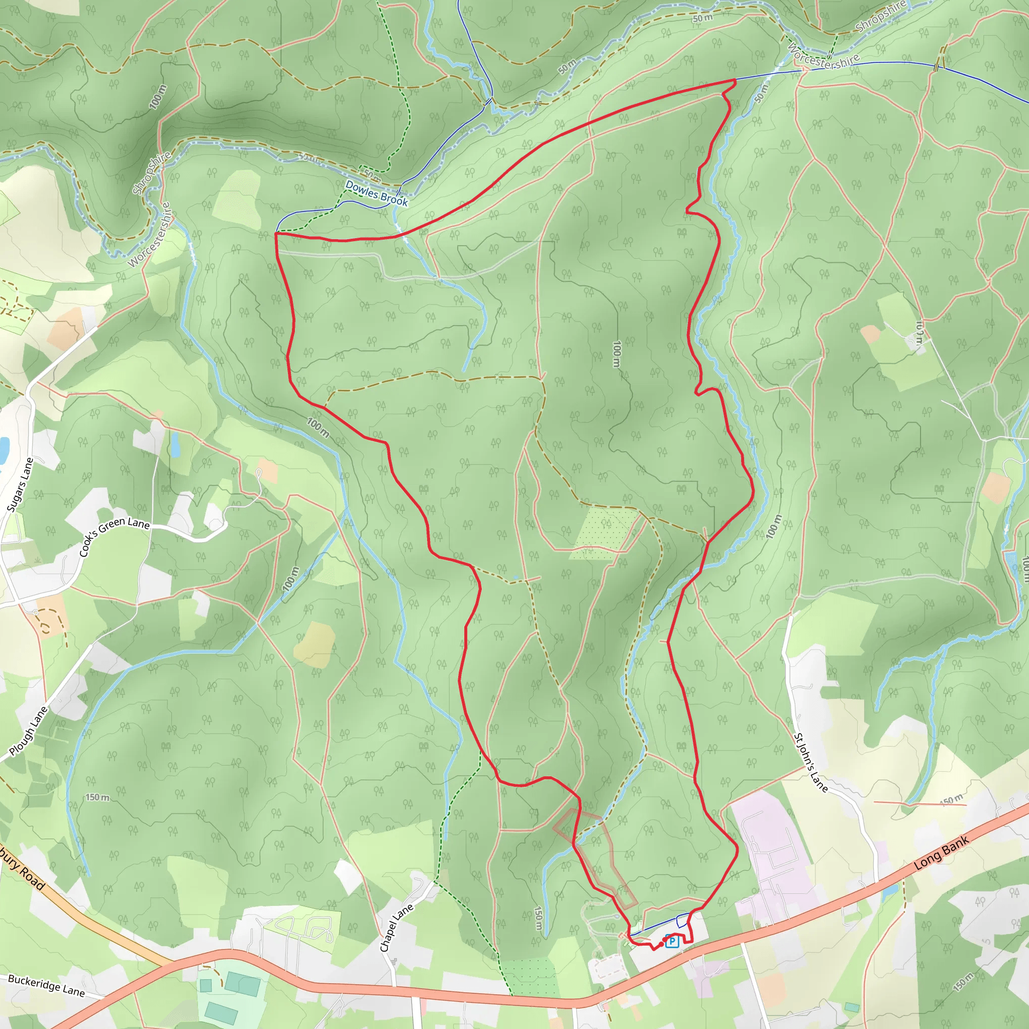 Go Ape and New Parks Loop mobile static map