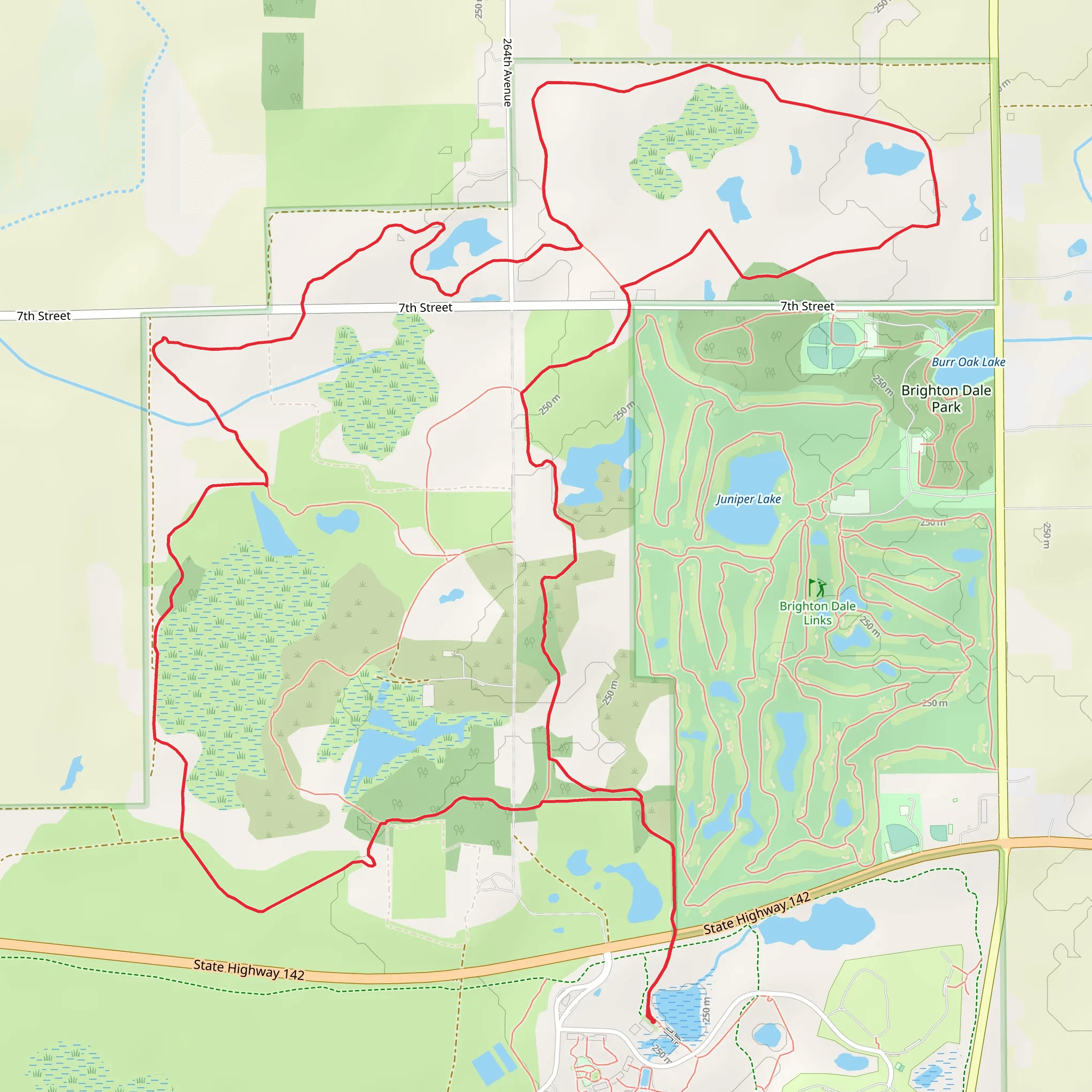 Richard Bong State Recreation Area Loop mobile static map