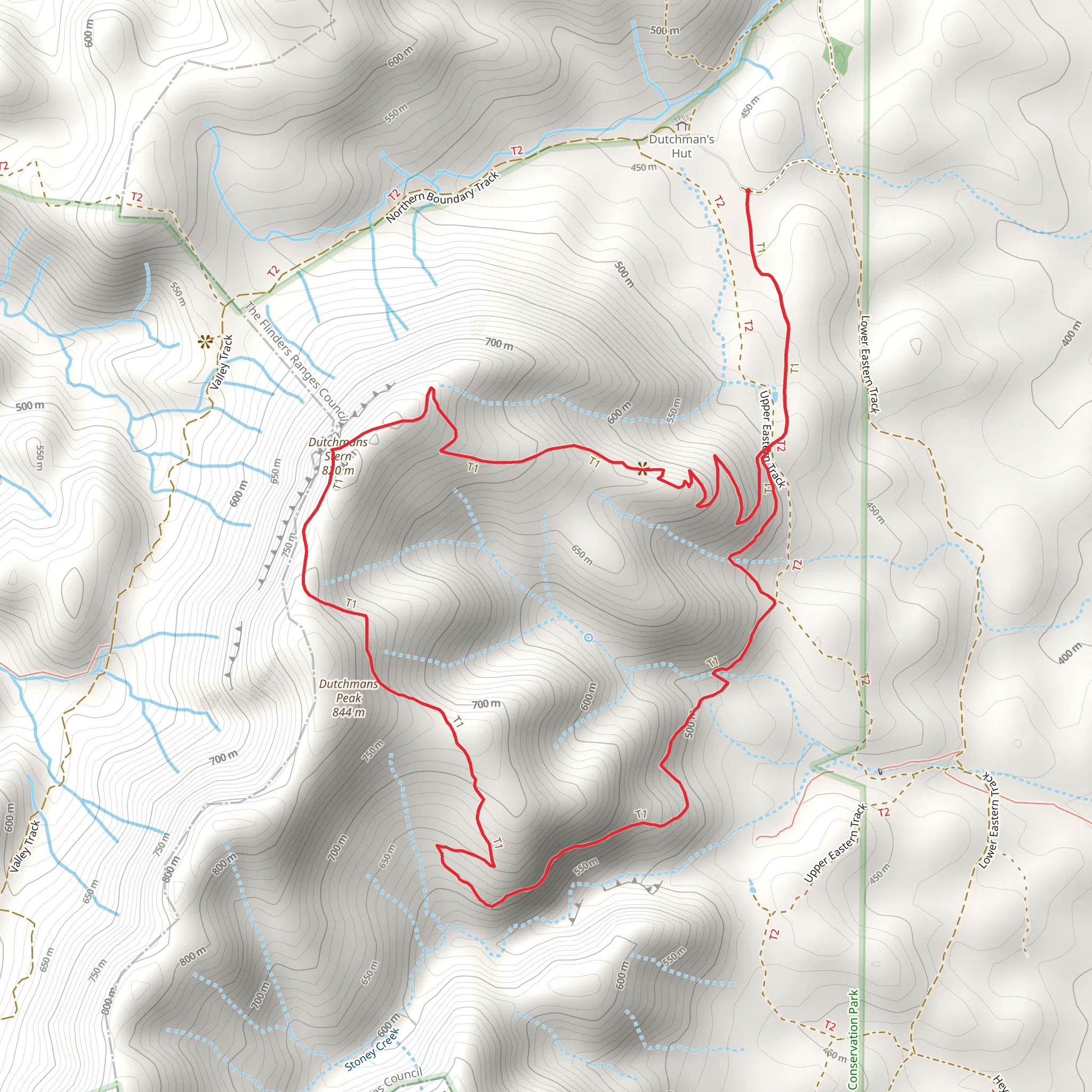 Dutchmans Stern Track mobile static map