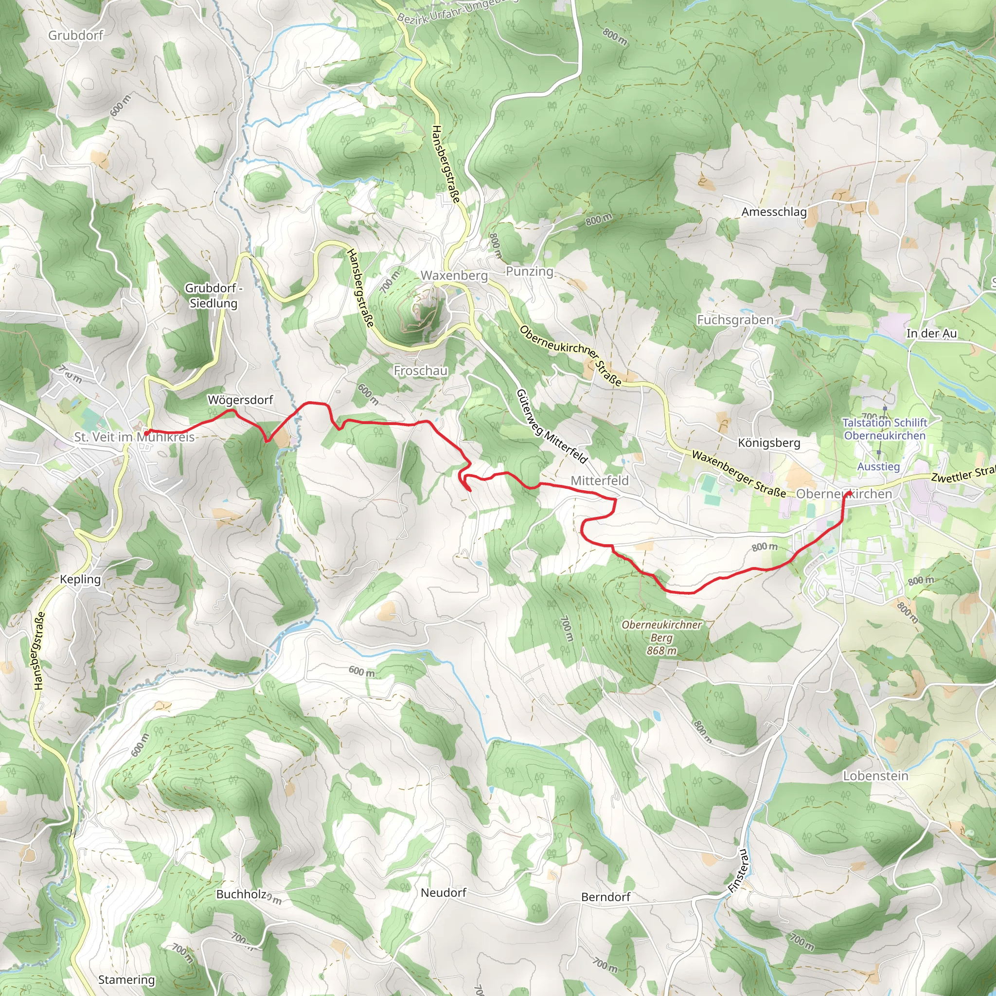 Liederweg mobile static map