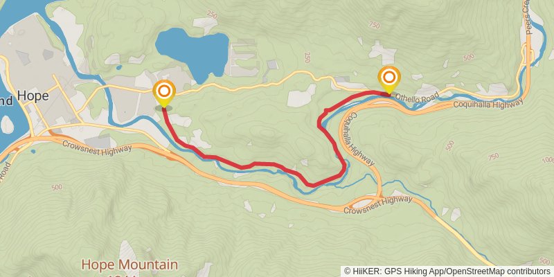 Kettle Valley Rail Trail stage 32 Map