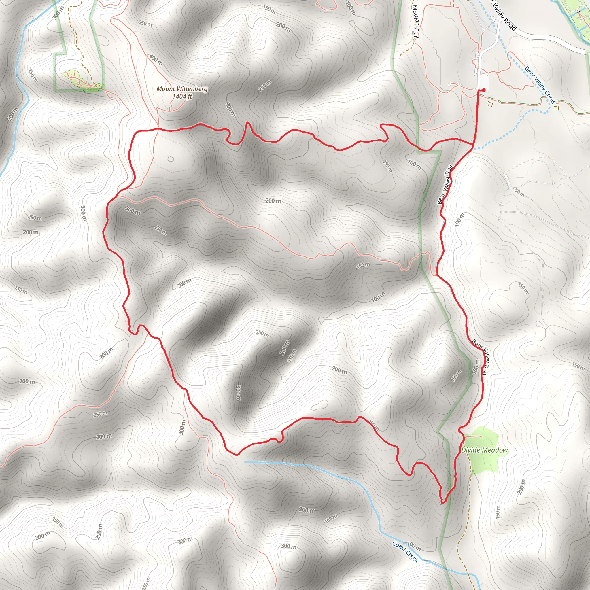 Mount Wittenberg mobile static map