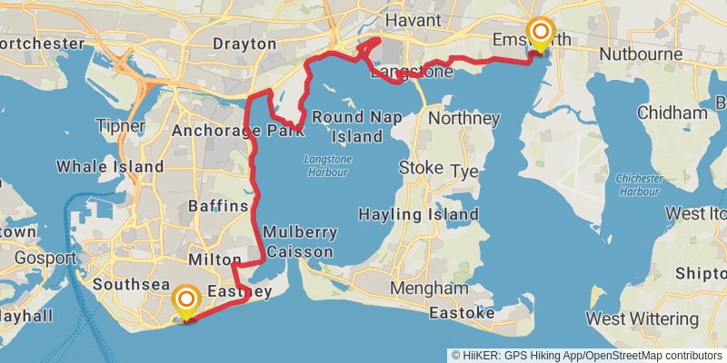 Solent Way stage 5 Map