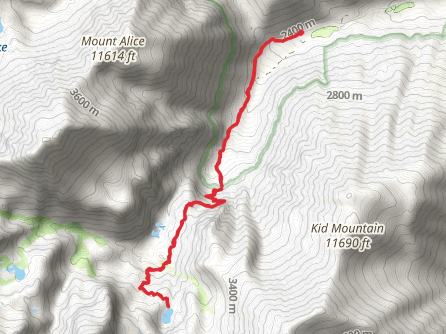 An image depicting the trail Brainerd Lake via South Fork Big Pine Creek Trail and its surrounding area.