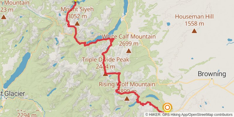 Continental Divide Trail stage 32 Map