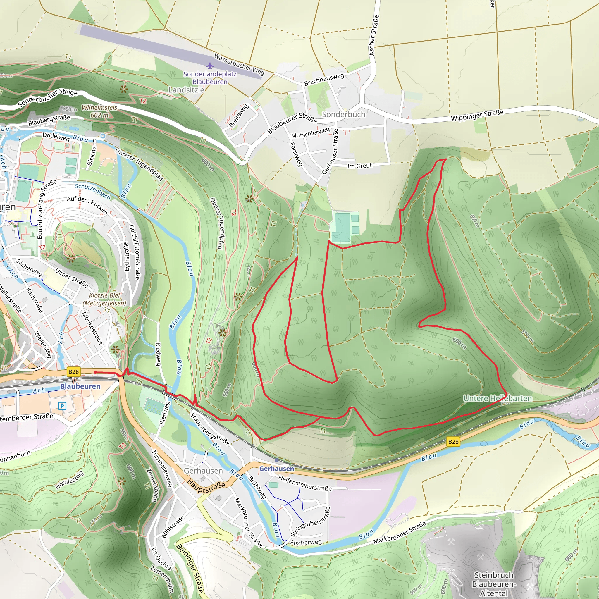 Blaubeuren Loop mobile static map