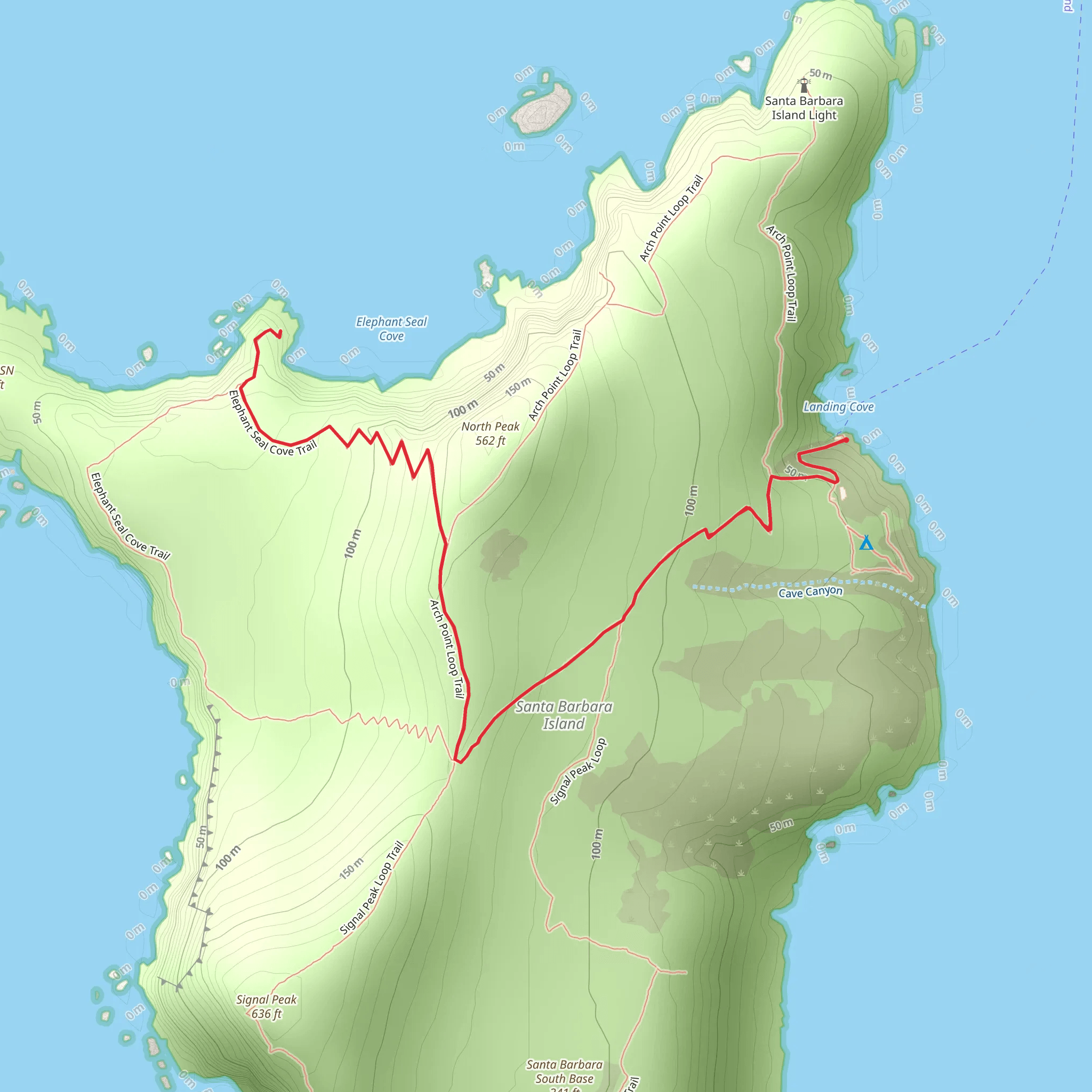 Elephant Seal Cove Trail mobile static map