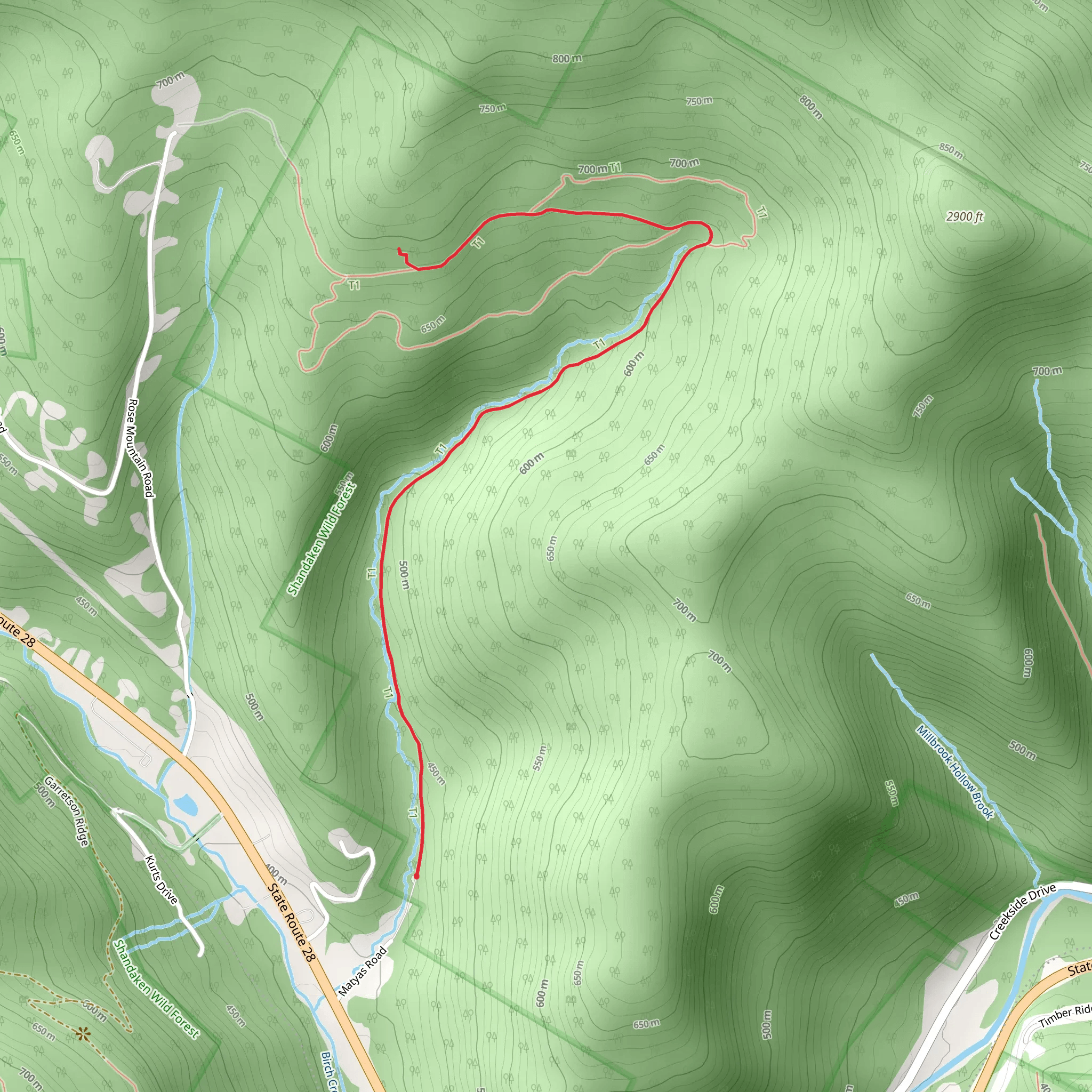 Colonel Rochester Trail mobile static map