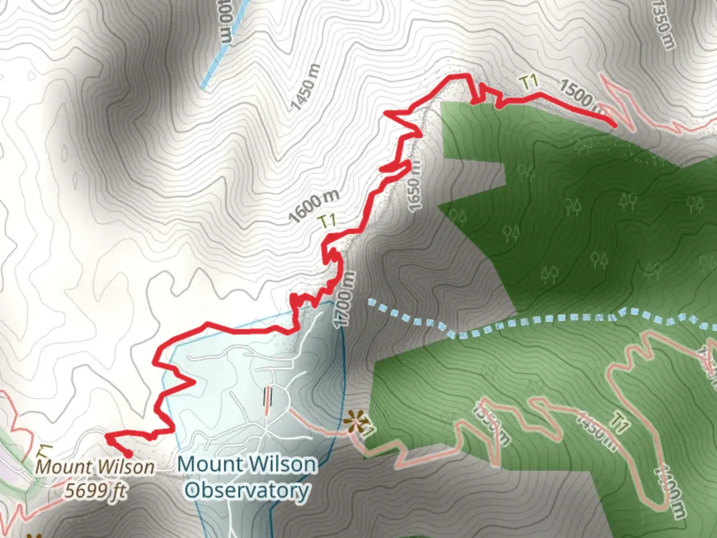 An image depicting the trail Rim Trail and its surrounding area.