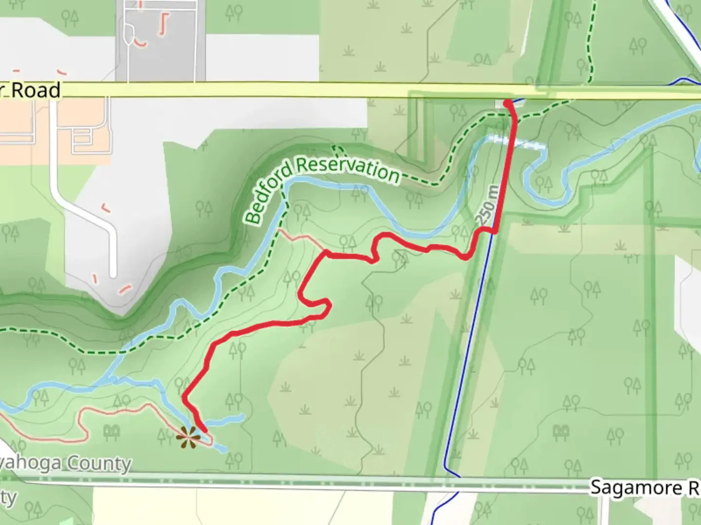 An image depicting the trail Sagamore Creek Loop Trail - Short and its surrounding area.
