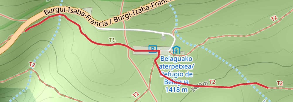 GR 12 - Eukal Herría Trail stage 13 Map