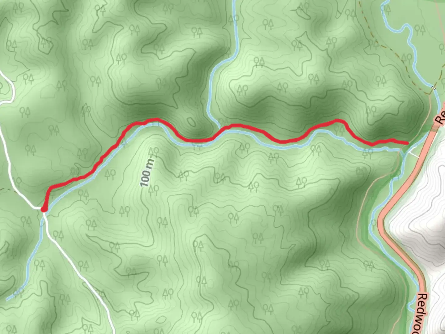 An image depicting the trail Streelow Creek Trail and its surrounding area.