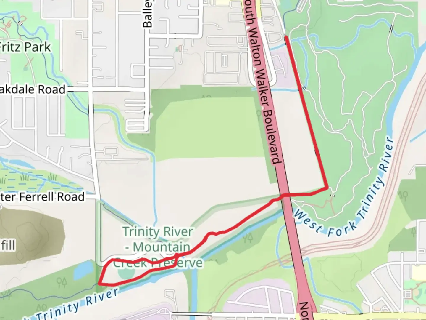 An image depicting the trail Campión Trail South and its surrounding area.