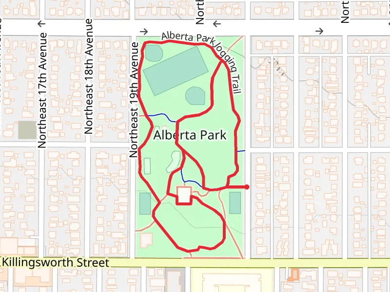 Alberta Park Jogging Loop Trail