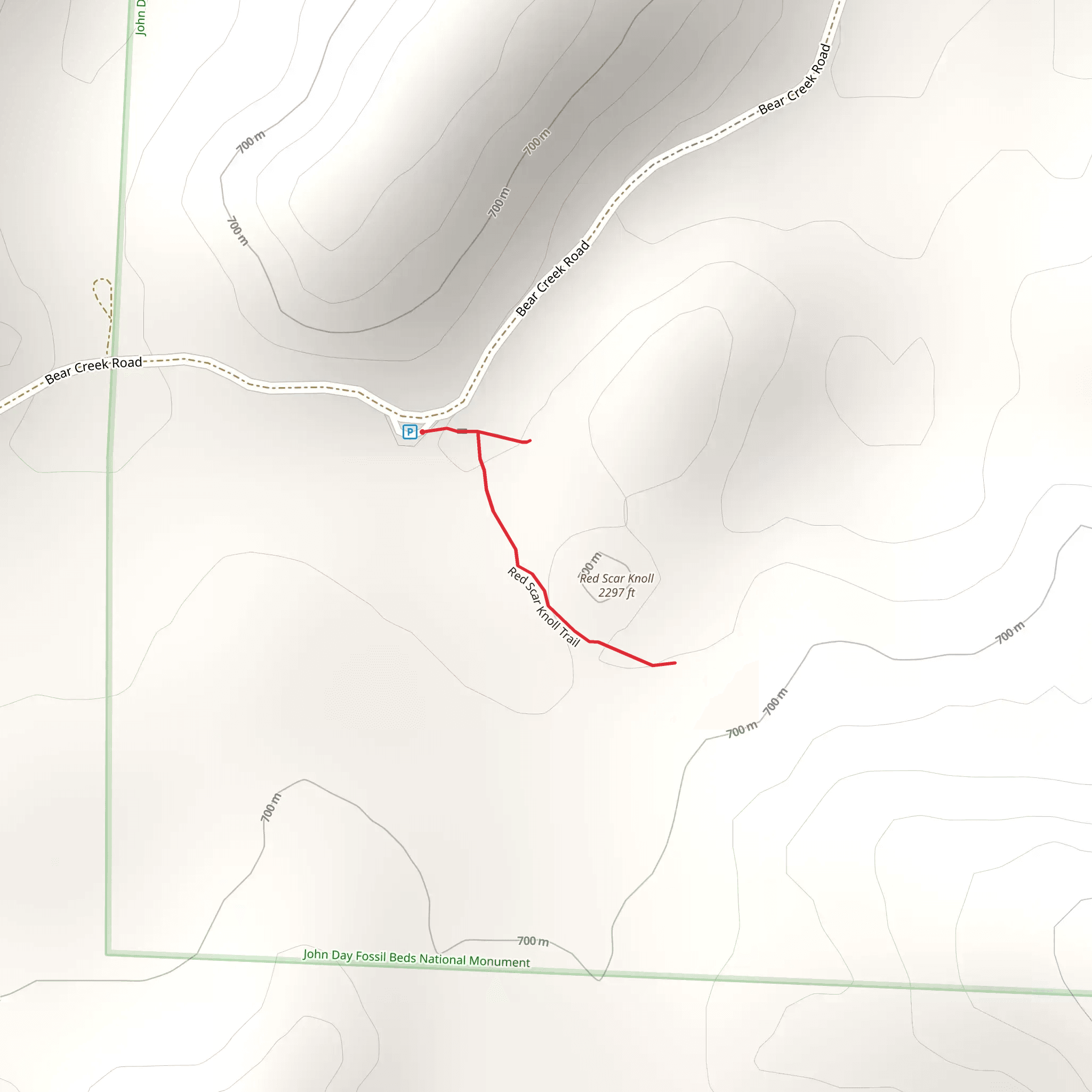 Red Scar Knoll mobile static map