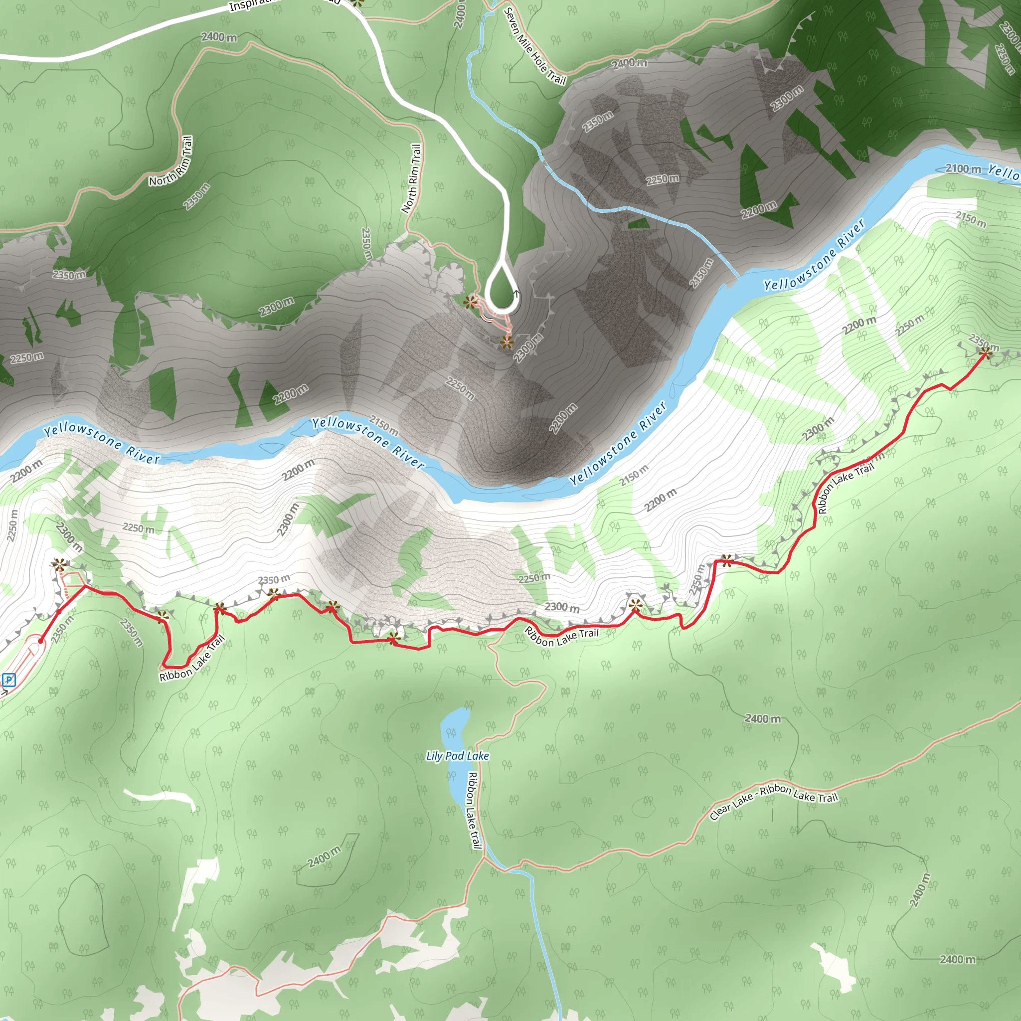 Artist Point - Point Sublime Trail mobile static map