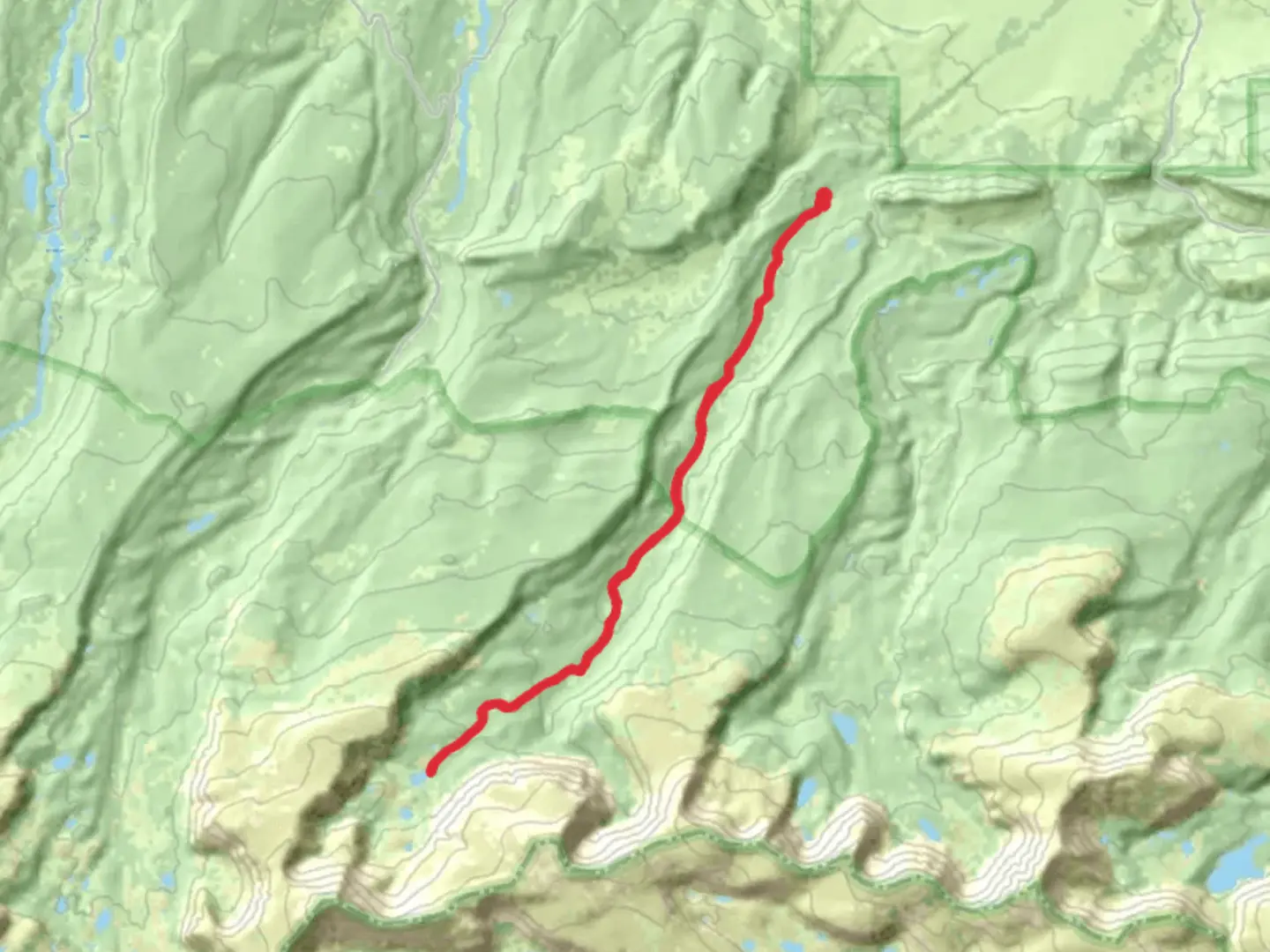 An image depicting the trail Gilbert Lake via West Fork Beaver Trail and its surrounding area.