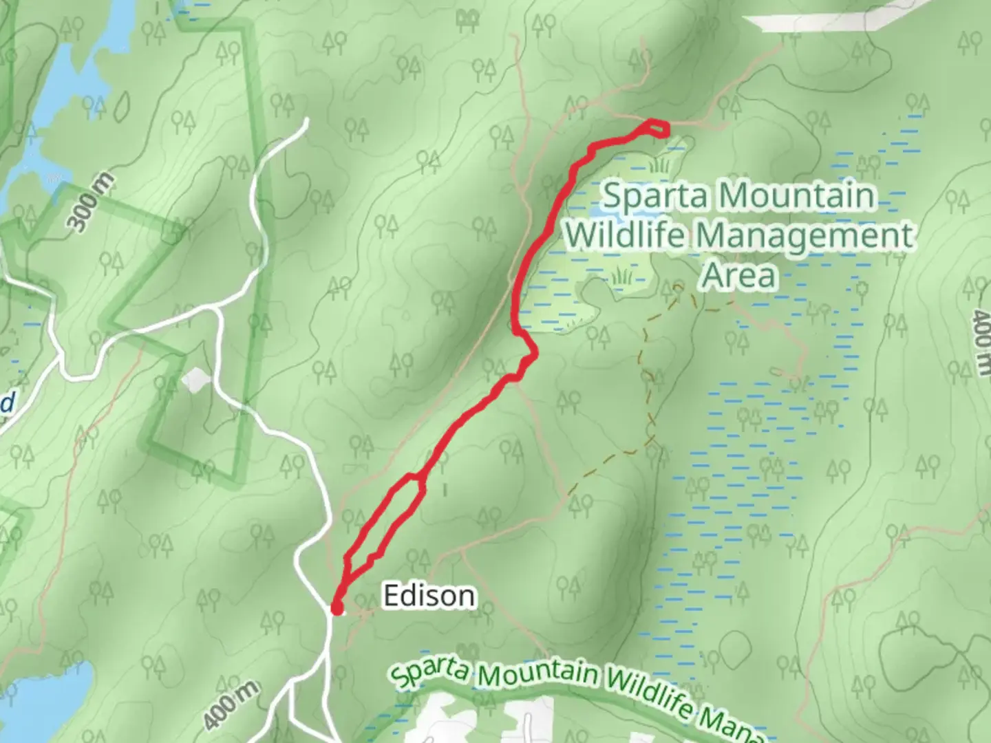 An image depicting the trail Audubon Loop Trail and its surrounding area.
