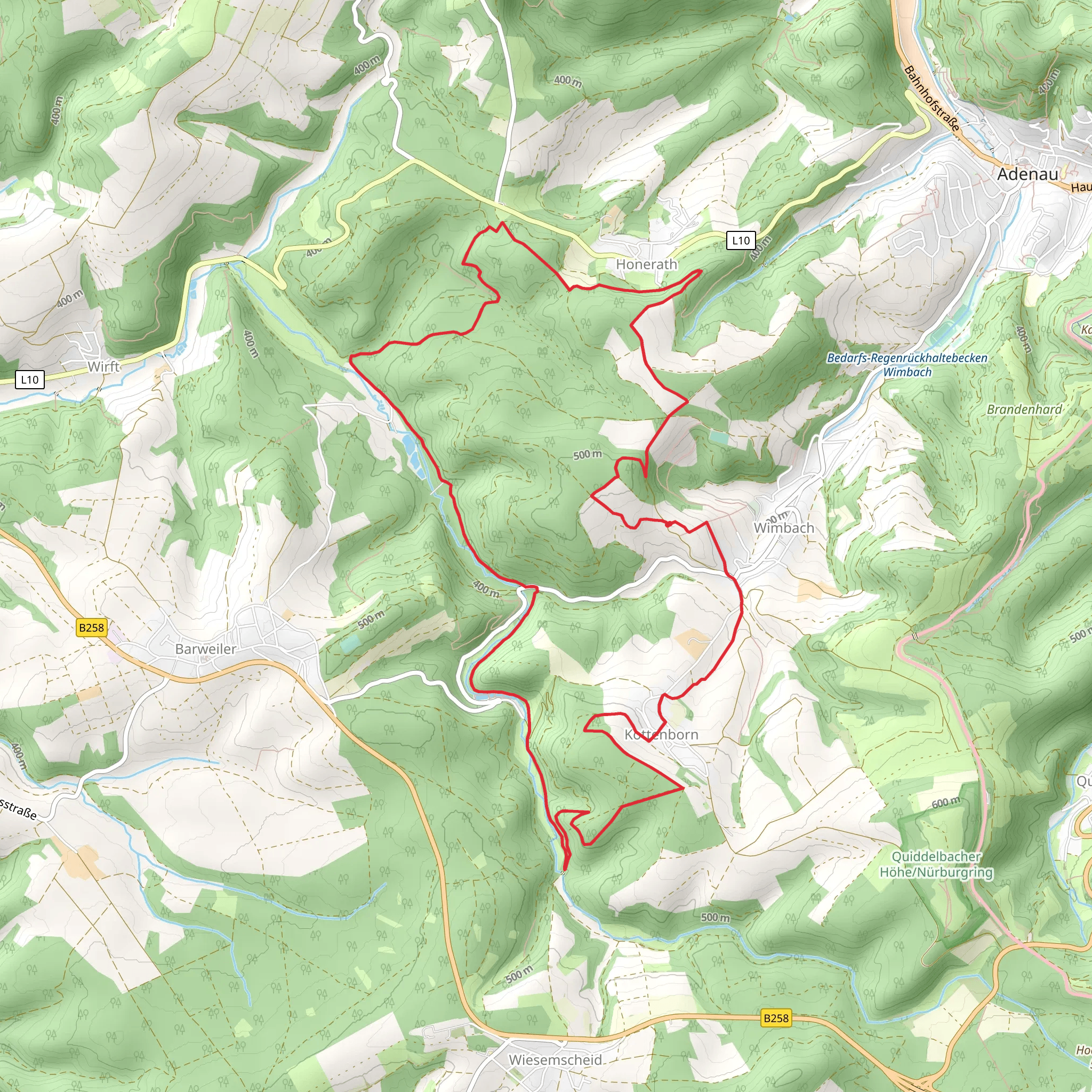 Wirftbach via Auf den Spuren der Ordensritter mobile static map