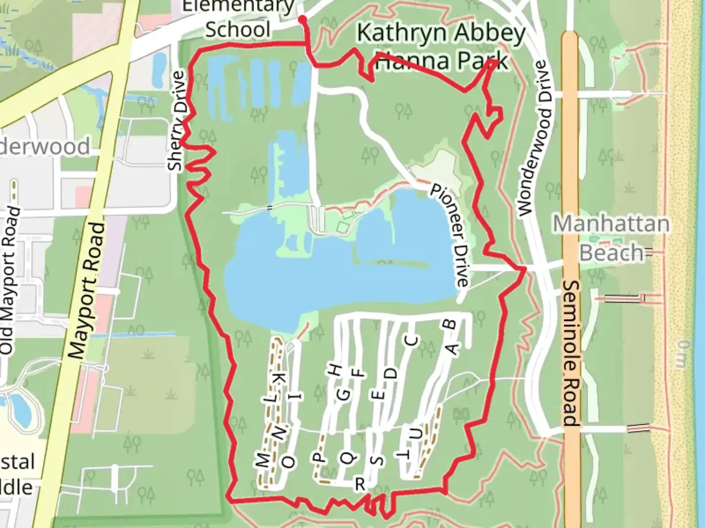 An image depicting the trail Z and South Loop Trail and its surrounding area.