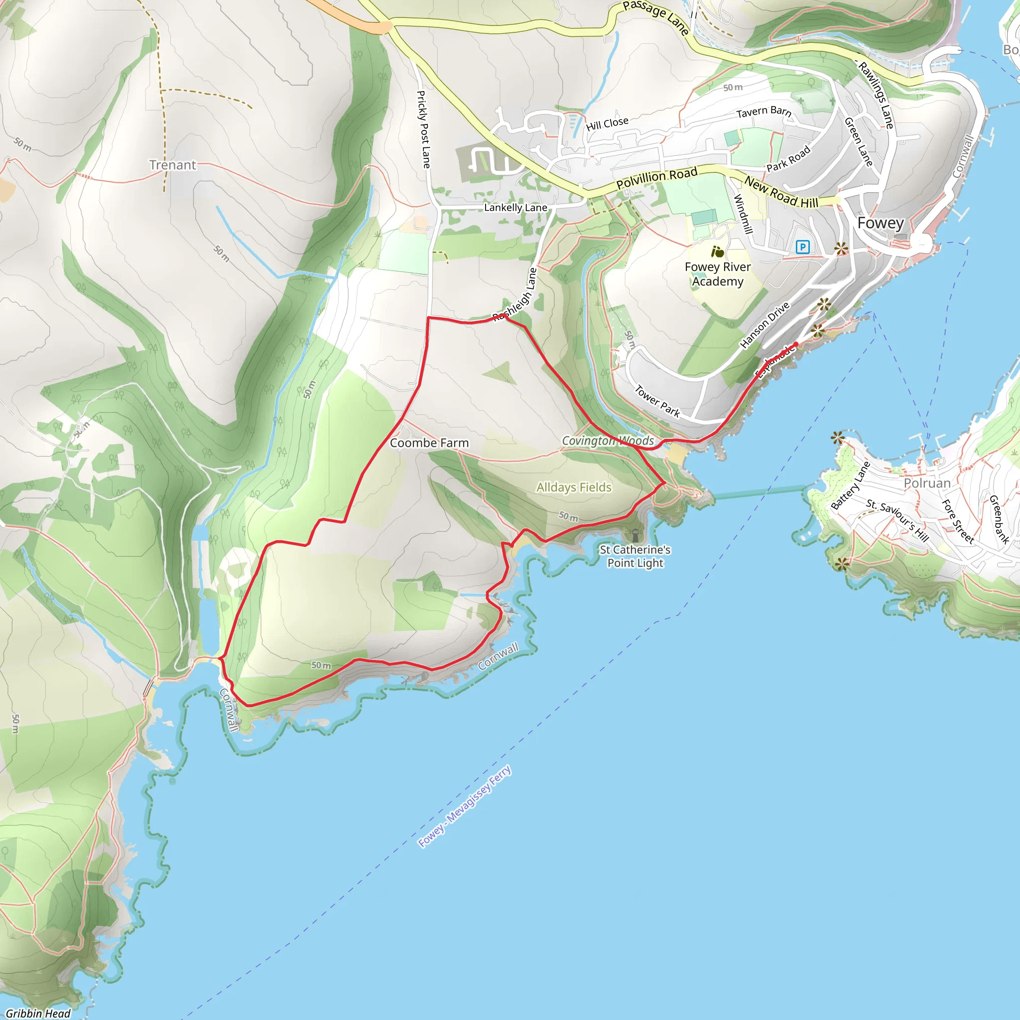 Covington Wood and Southground Point mobile static map