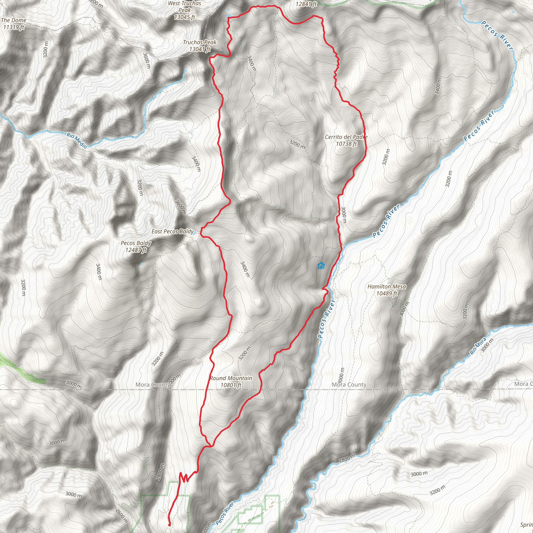 Beatty's and Jack's Creek Loop Trail mobile static map