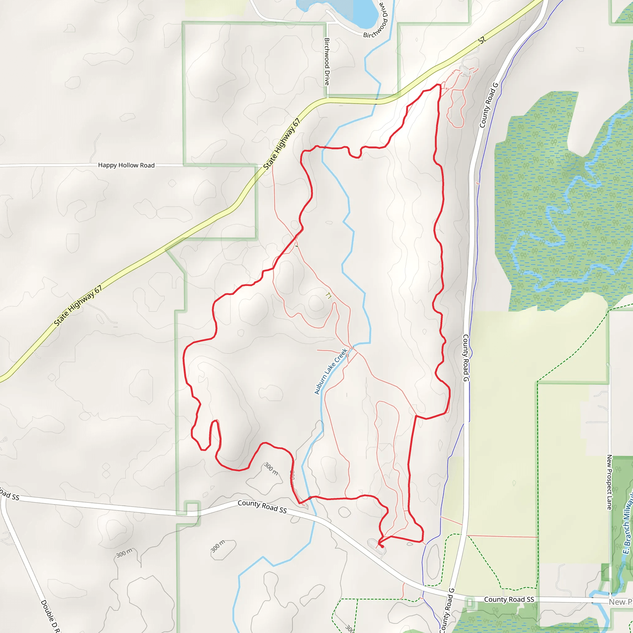 Auburn Lake Creek Loop mobile static map