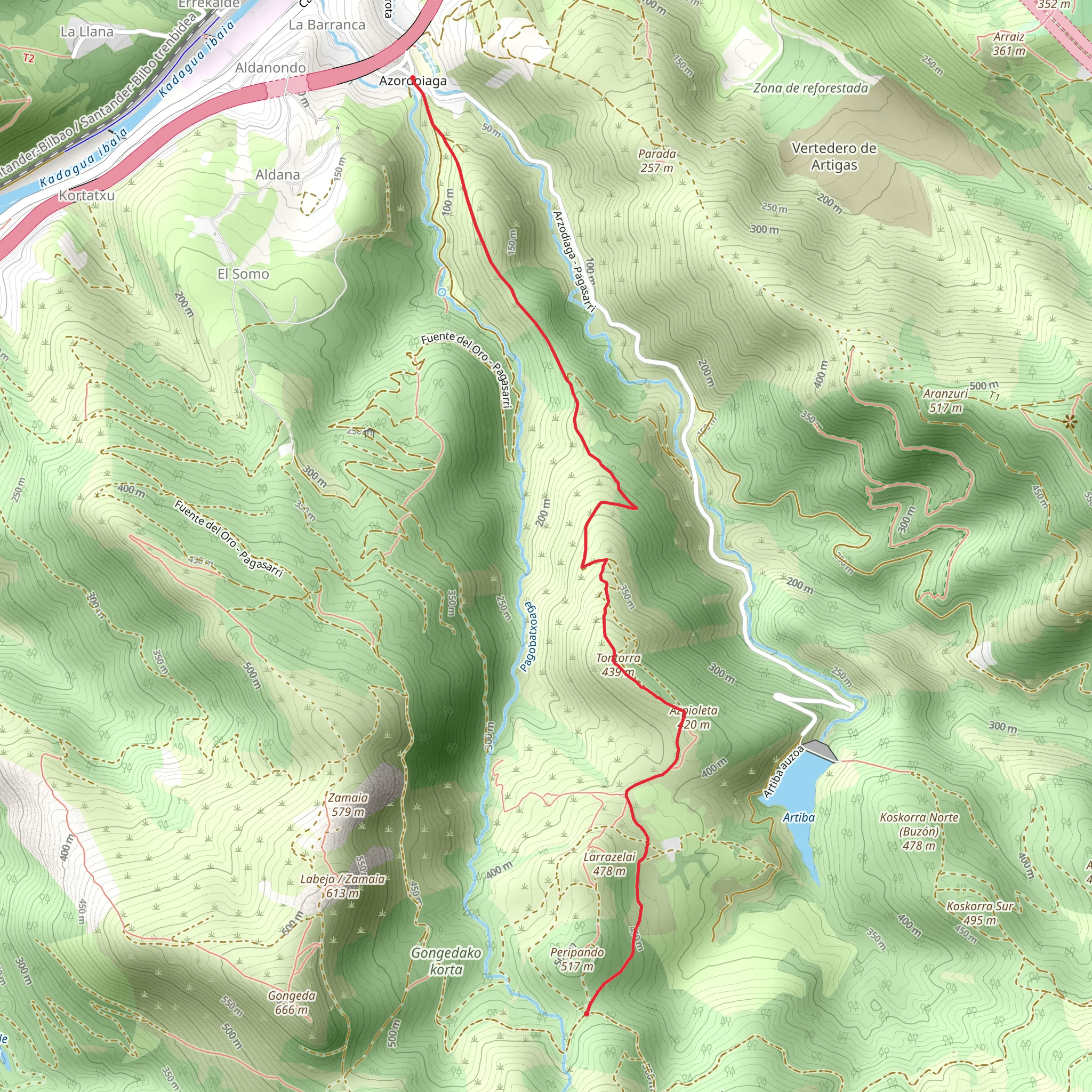 Mine and Seles route - Silly PR BI 100 -1 mobile static map