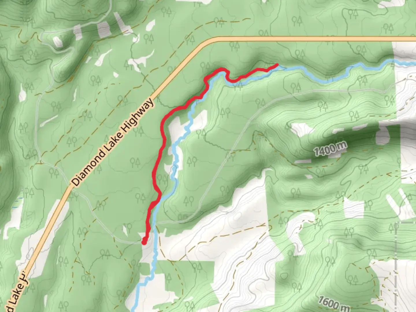 An image depicting the trail Rogue River Trail and its surrounding area.