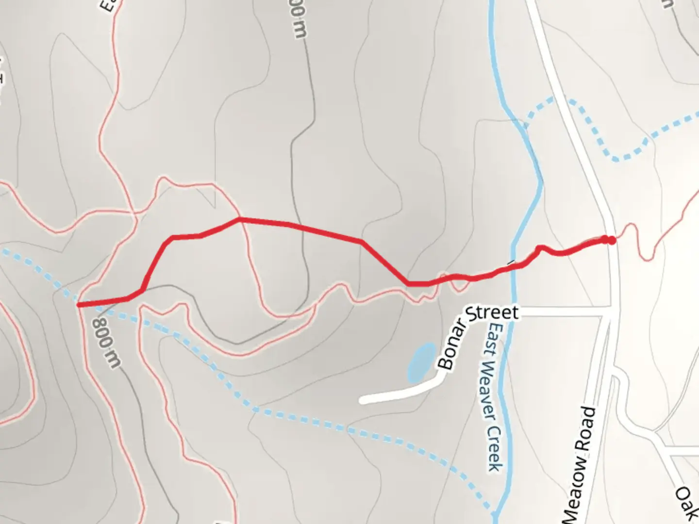 An image depicting the trail Rainbow Hansen Trail and its surrounding area.