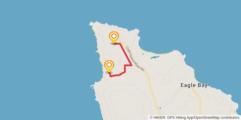 Cape to Cape Track alt 1 Map