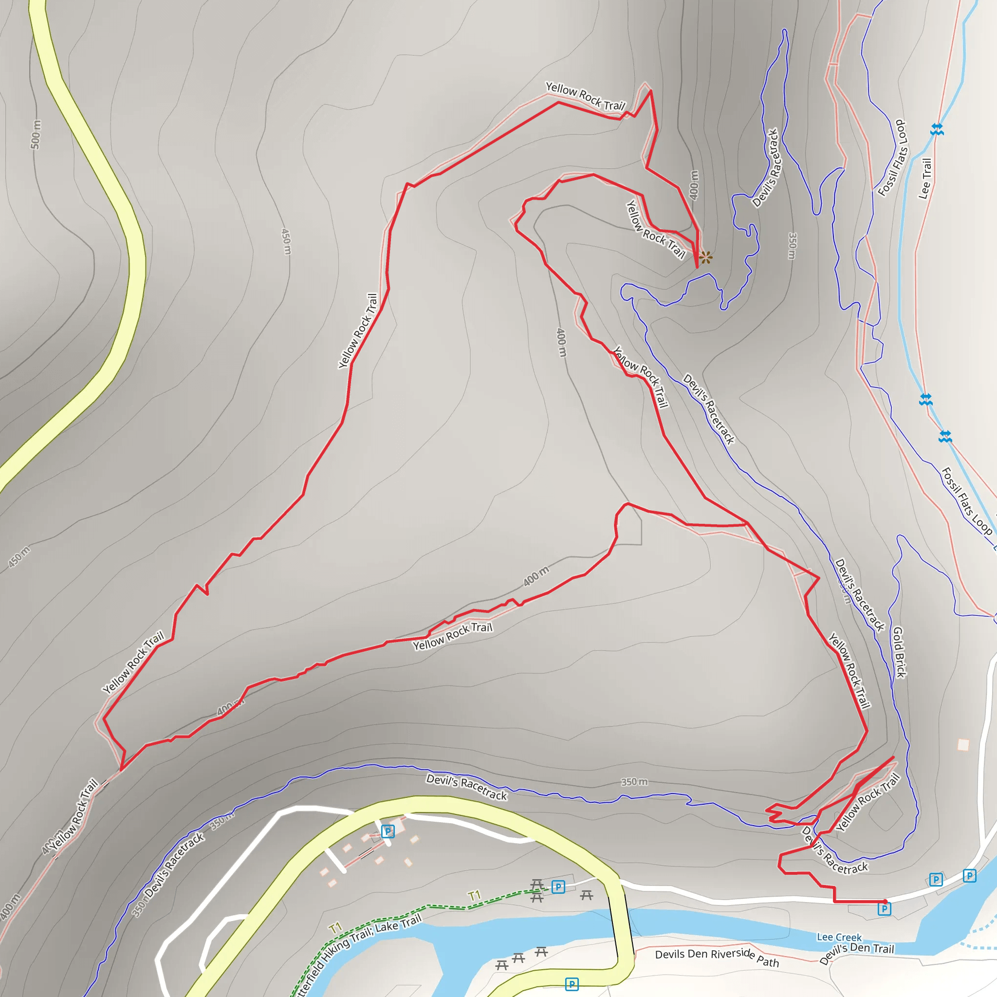 Yellow Rock Loop Trail mobile static map