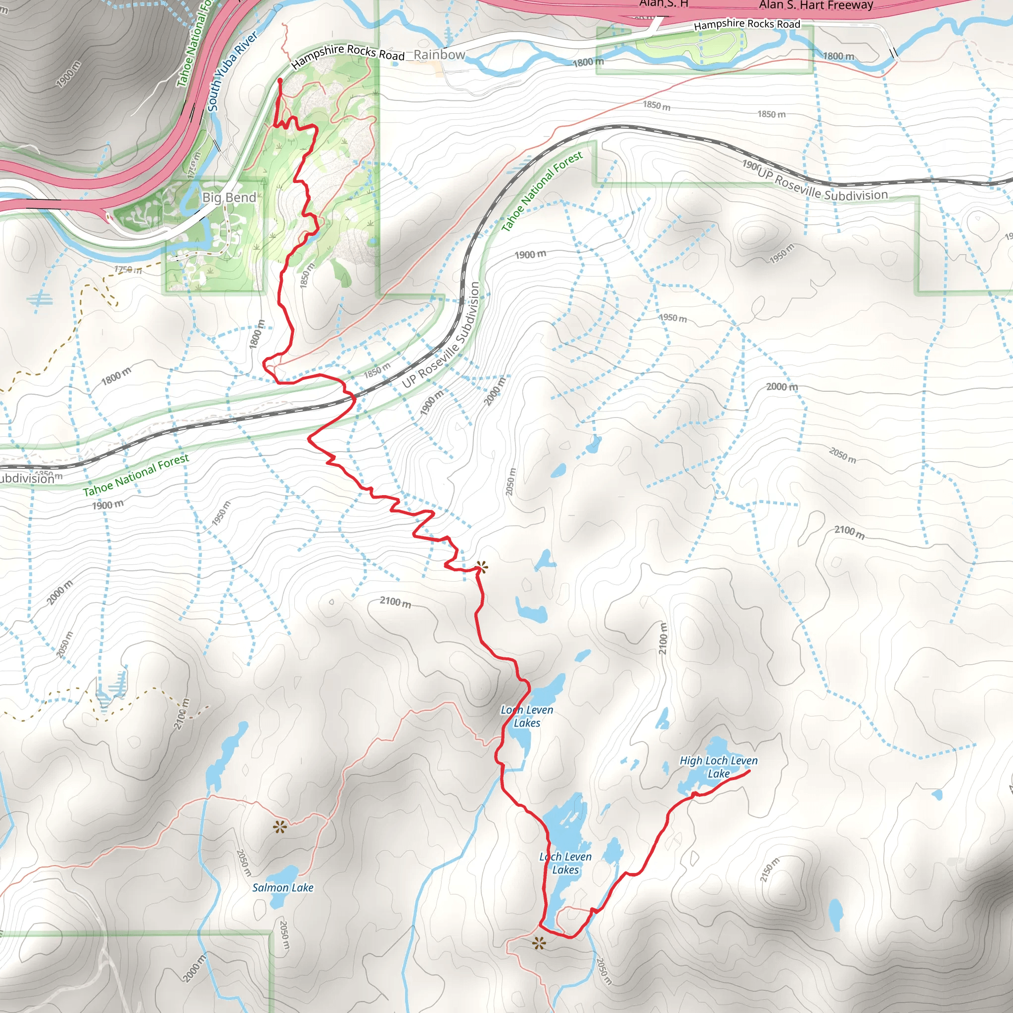 Loch Leven Trail mobile static map