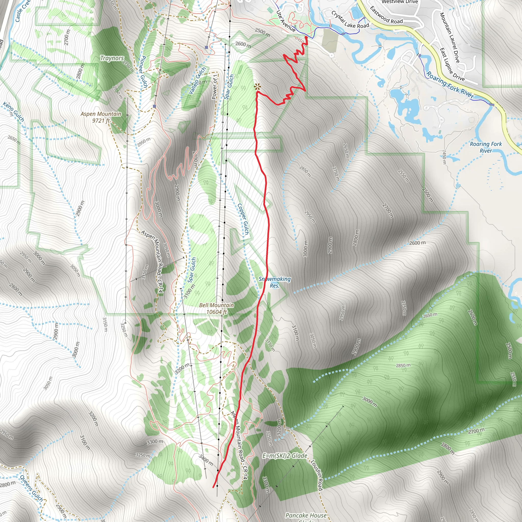 Ute Trail mobile static map