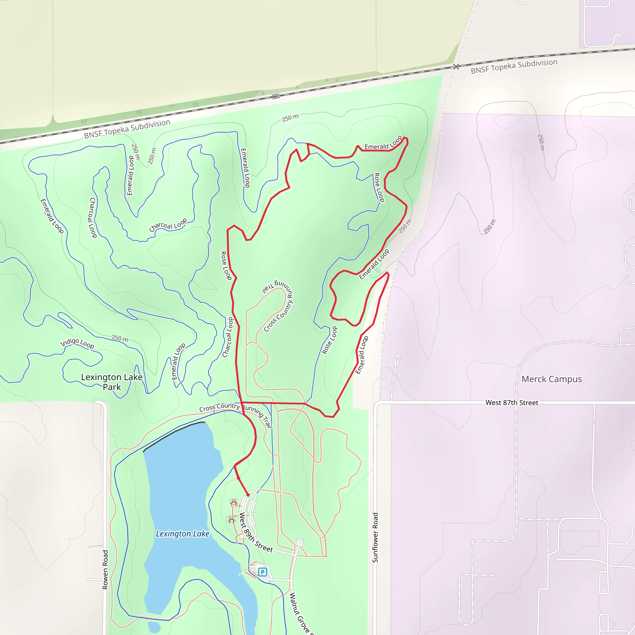Rose and Emerald Loop mobile static map