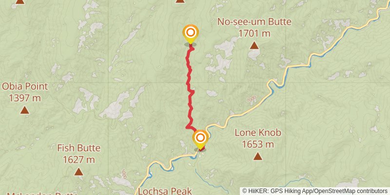 Idaho Centennial Trail stage 49 Map