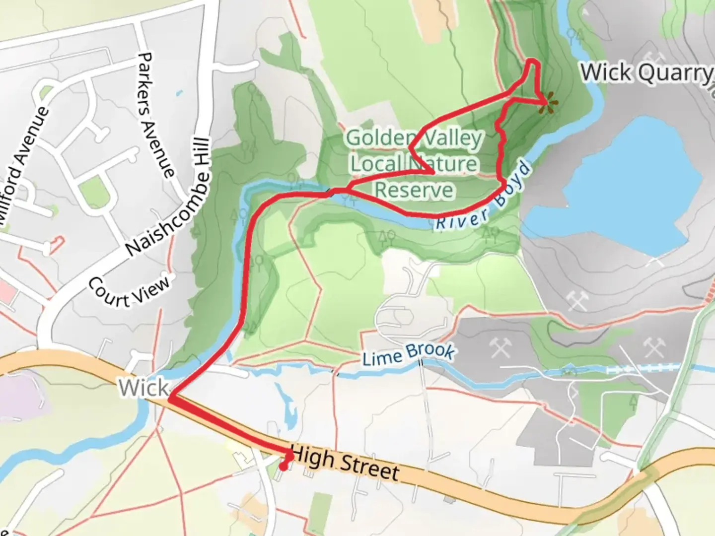 An image depicting the trail Ravens Rock Loop and its surrounding area.